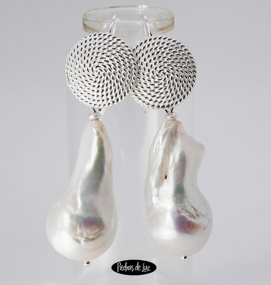 Pendientes Perla y Plata