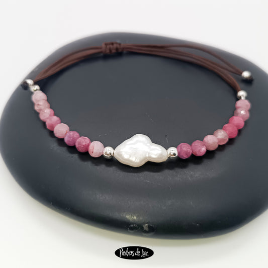 Pulsera Hilo Turmaila y Perla