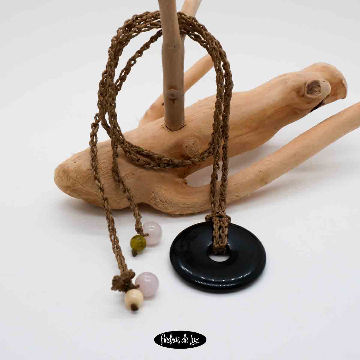 Colgantes Donut Obsidiana