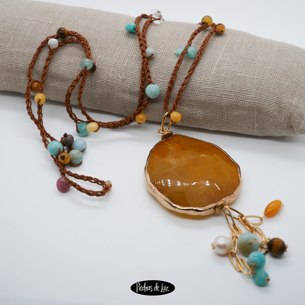 Colgante Ágata Amarilla