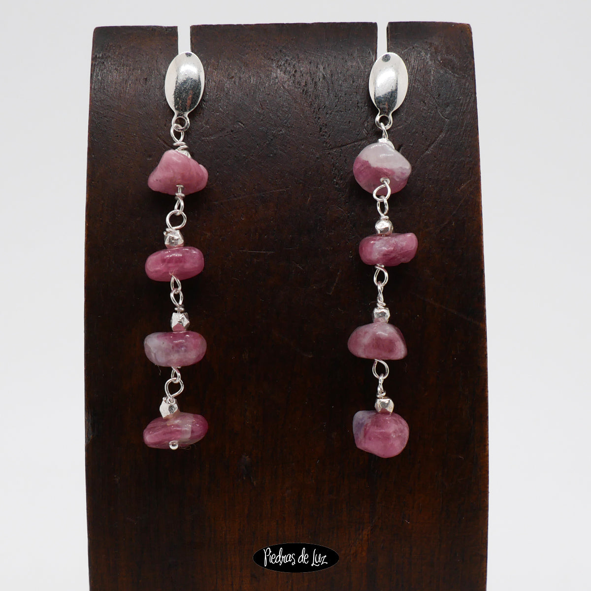 Pendientes Turmalina Rosa