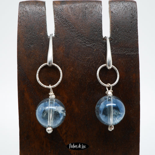 Pendientes Cuarzo Acuaaura