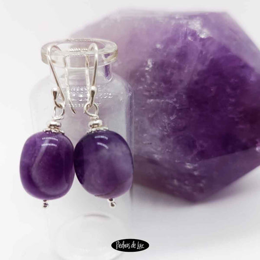 Pendientes Piscis Amatista