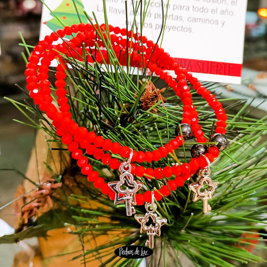 Pulsera Roja de Navidad