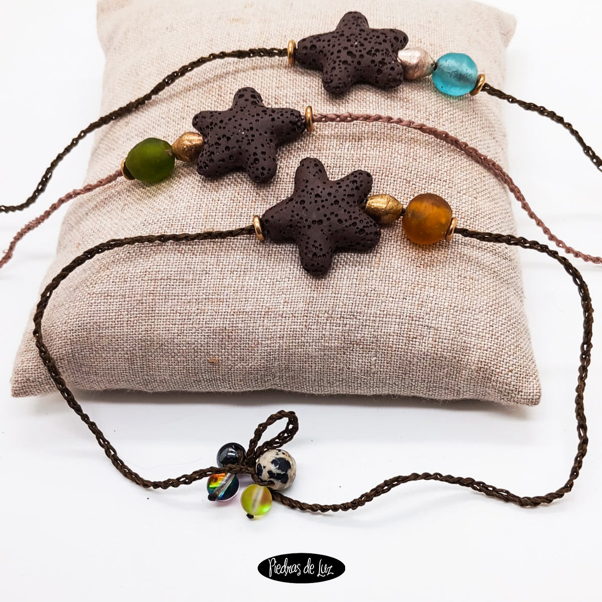 Gargantilla/Pulsera Estrellita de Lava
