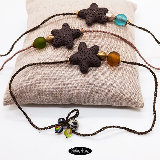 Gargantilla/Pulsera Estrellita de Lava