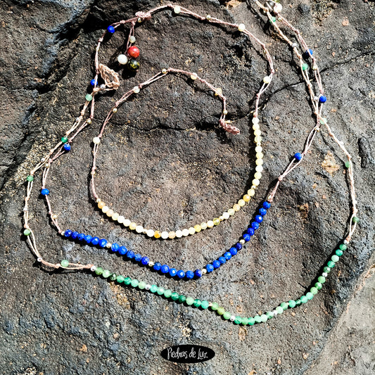 Gargantillas en Hilo Lapislázuli