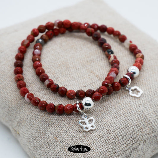 Pulsera elástica Jade facetado