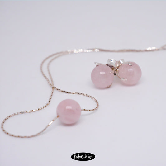 Conjunto Cuarzo Rosa