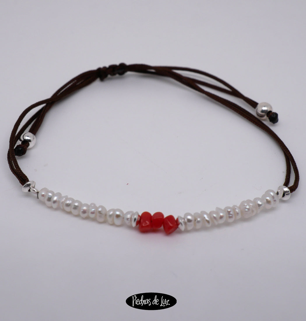 Pulserita de Perlas y Corales