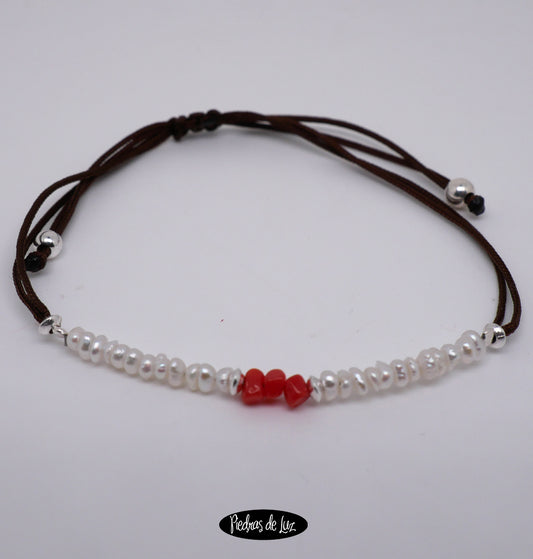 Pulserita de Perlas y Corales