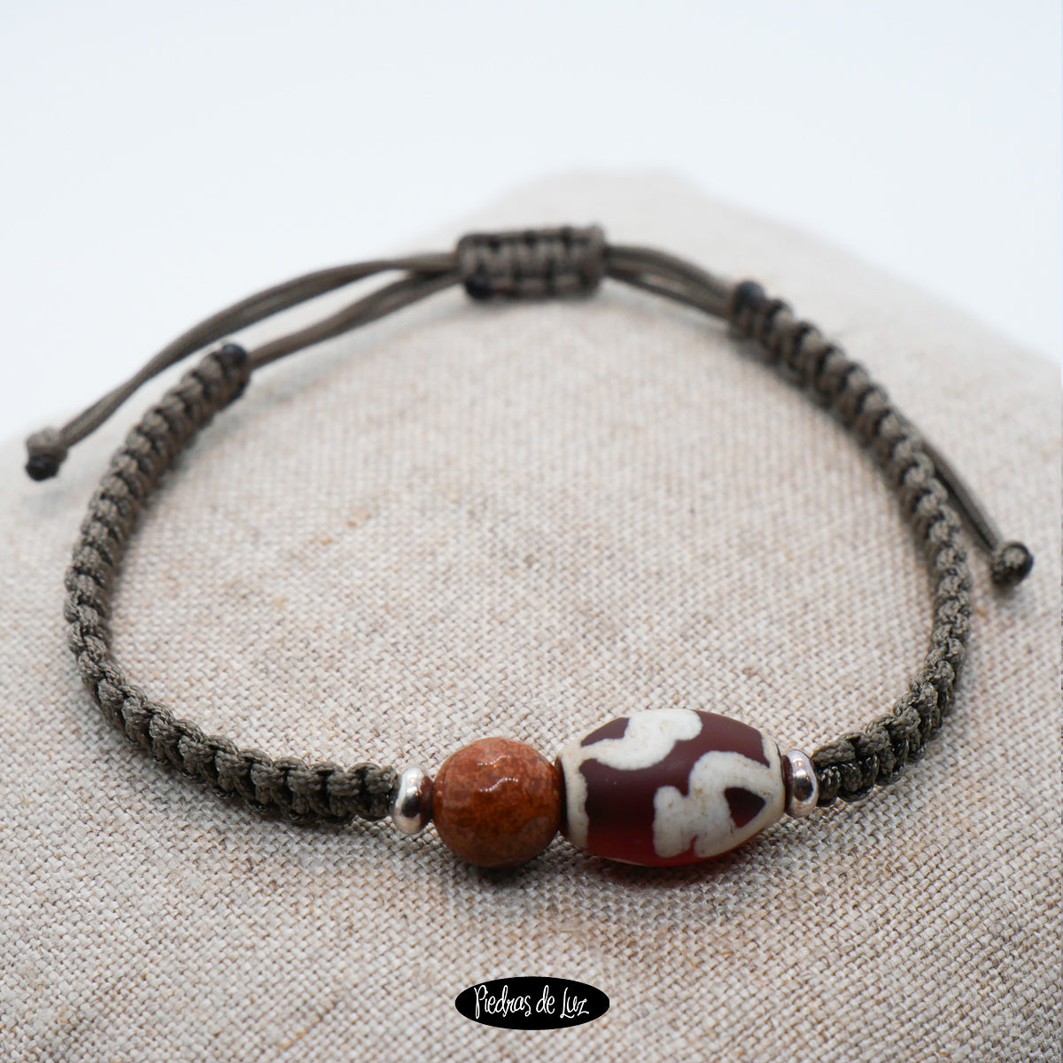 Pulsera  de Chico Ágata Tibetana