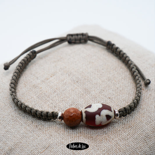 Pulsera  de Chico Ágata Tibetana