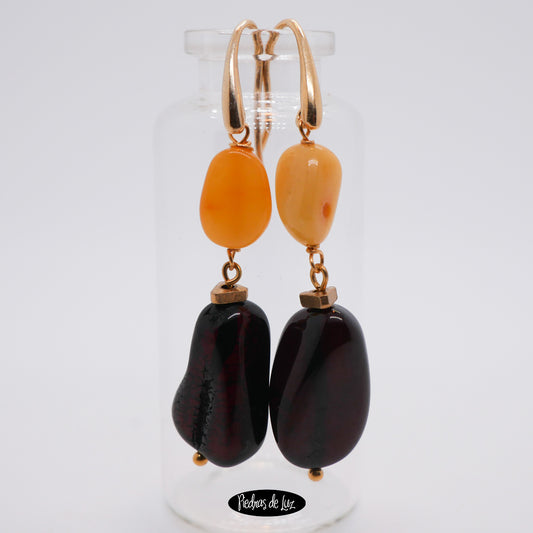 Pendientes dos Ámbares