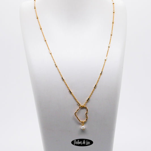 Gargantilla corazoncito y Perla