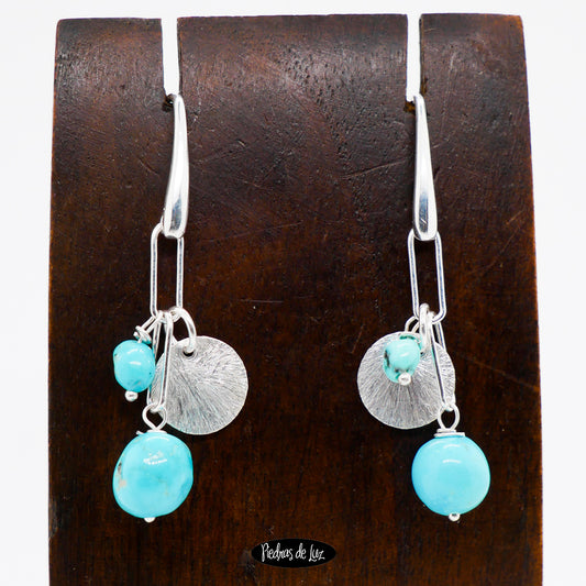 Pendientes Turquesa y Plata