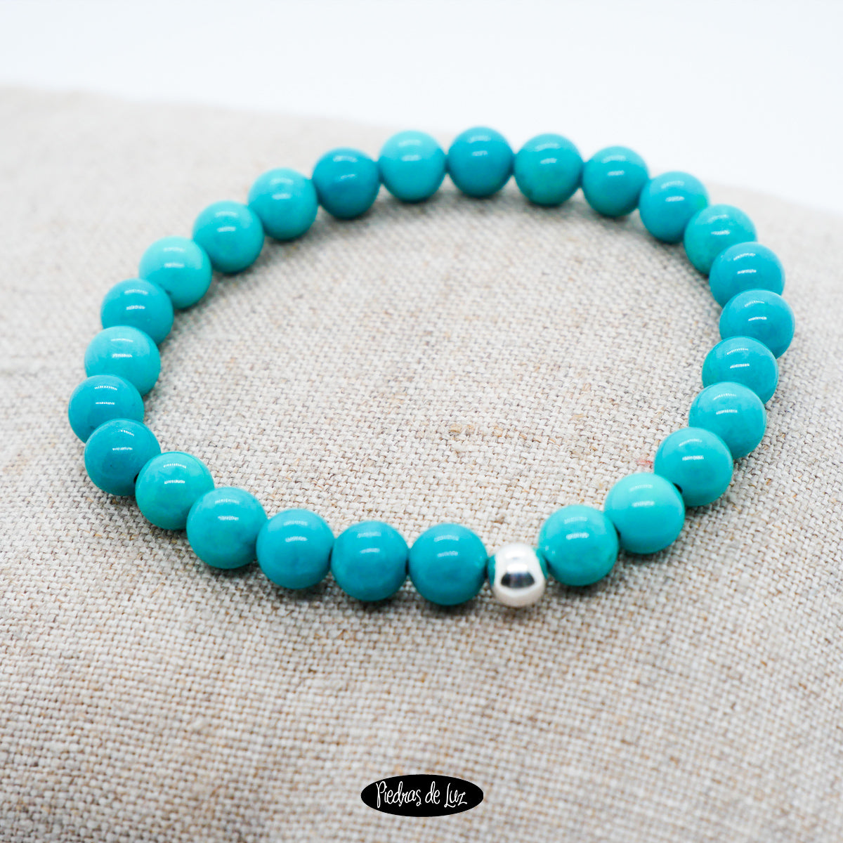 Pulsera elástica Turquesa Bola6