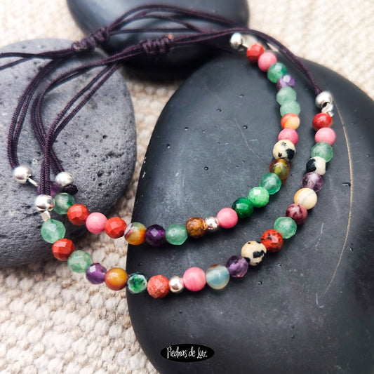 Pulserita Hilo Amatistas Y Jaspes