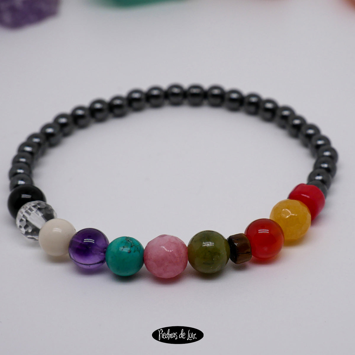 Pulsera Chakras y Hematite